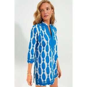 RO'S GARDEN Blue Jalapa Tokyo Short Kurta Dress Size L NWT